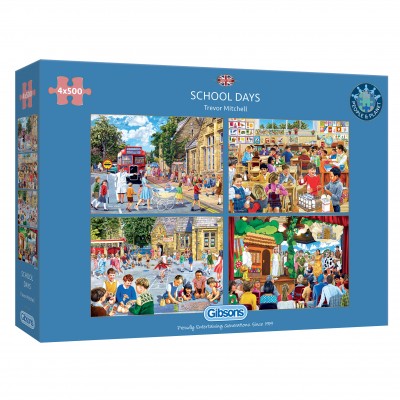  Gibsons-G5063 4 Puzzles - School Days