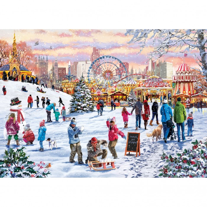 Puzzle Gibsons-G6372 Neige à Hyde Park