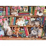 Puzzle  Gibsons-G6404 Puss Back in Books