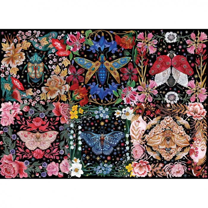 Puzzle Gibsons-G6625 Coléoptères En Fleurs