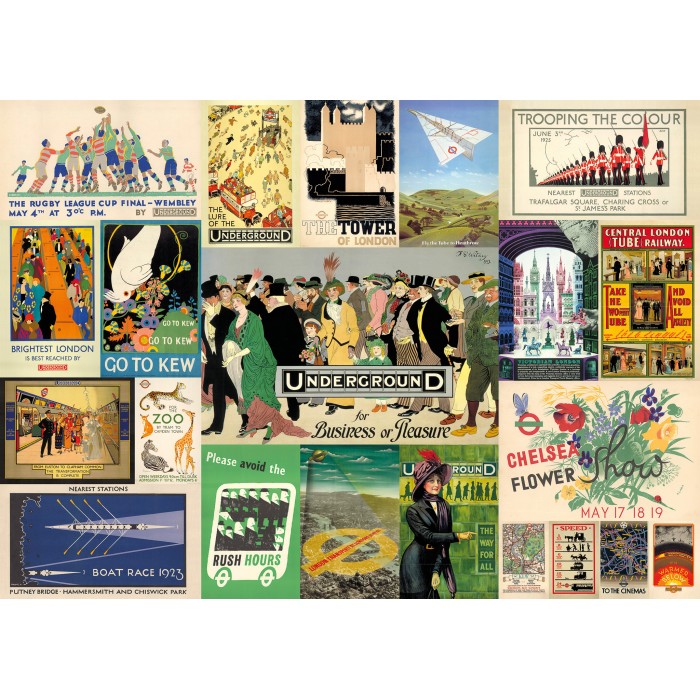Puzzle Gibsons-G7109 TfL Heritage Posters