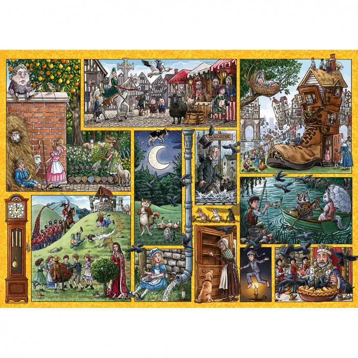 Puzzle Gibsons-G7139 Nursery Rhymes Through Time