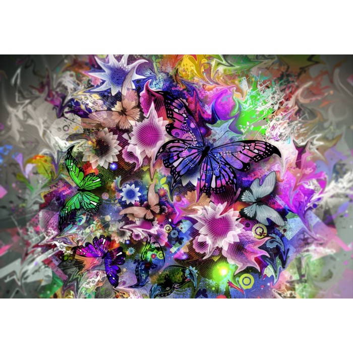 Puzzle Grafika-F-30012 Fleurs et Papillons