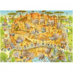 Puzzle  Heye-29639 Marino Degano: African Habitat