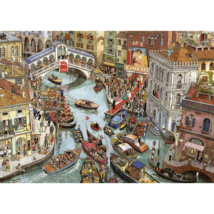 Puzzle Heye-29843 Doro Göbel & Peter Knorr - O Sole Mio!