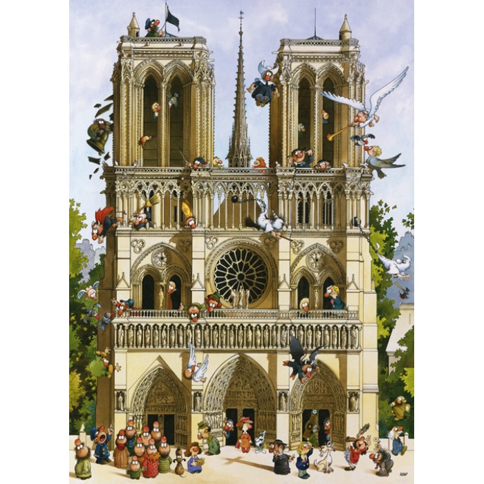Puzzle Heye-29905 Jean-Jacques Loup - Vive Notre Dame!