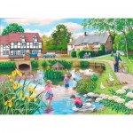 Puzzle  House-Of-Puzzles-HP0419 XXL Teile - Ententeich