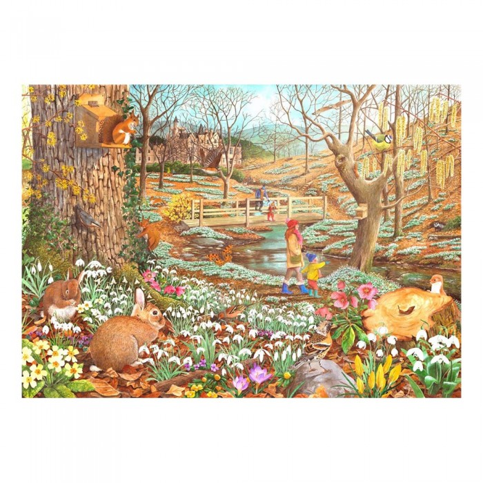 Puzzle House-Of-Puzzles-HP0624 XXL Pieces - Snowdrop Walk