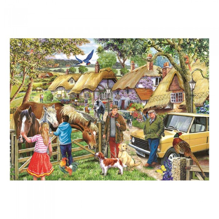 Puzzle House-Of-Puzzles-HP0647 XXL Pieces - Horses & Hounds