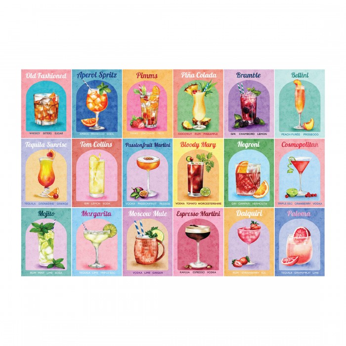 Puzzle House-Of-Puzzles-HP0700 Colourful Cocktails