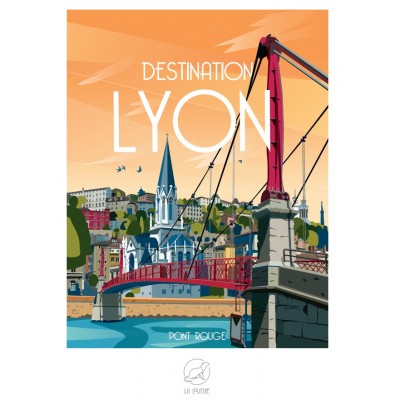 Puzzle  Puzzle-La-Loutre-6280 Destination LYON - Pont Rouge