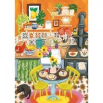 Puzzle  Magnolia-3473 Orange Kitchen