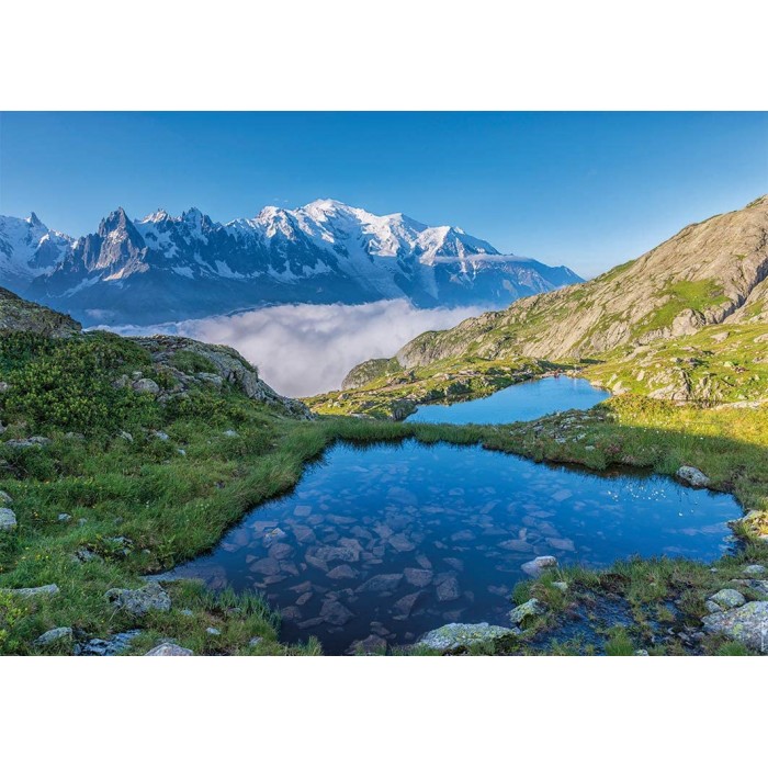 Puzzle Nathan-00947 Lac des Chéserys, Massif du Mont Blanc