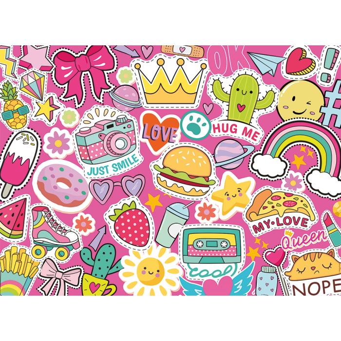 Puzzle Nathan-04091 Pop, Spaß & Sticker