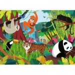 Puzzle  Nathan-86176 XXL Pieces - Jungle Animals