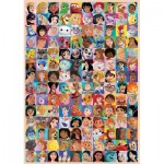 Puzzle  Hachette-Puzzle-0021 Who's who Disney