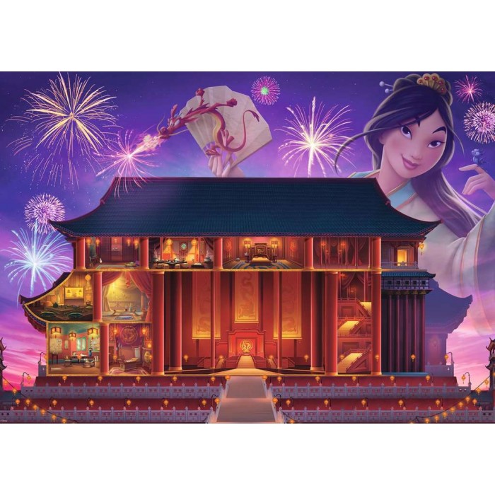 Puzzle Ravensburger-00260 Disney Castles Mulan