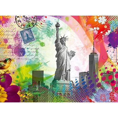 Puzzle  Ravensburger-00368 Postcard from New York