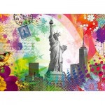 Puzzle  Ravensburger-00368 Postcard from New York