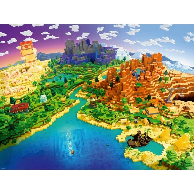 Puzzle  Ravensburger-00433 World of Minecraft