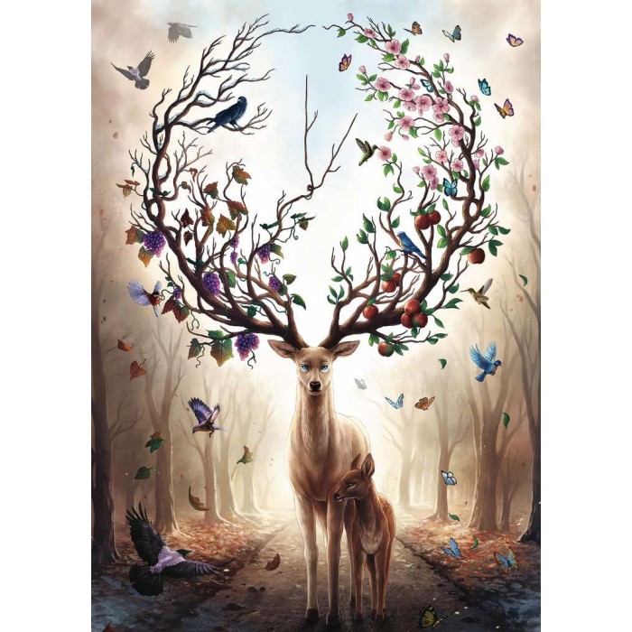 Puzzle Ravensburger-00459 Fantastic Deer