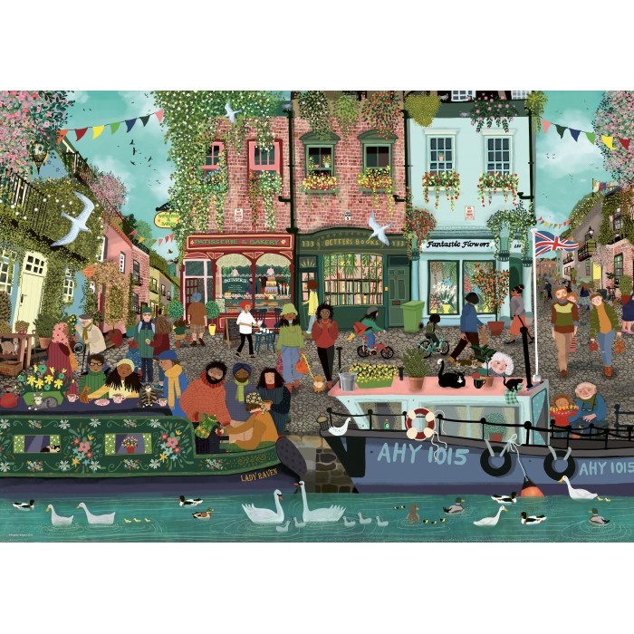 Puzzle Ravensburger-00814 Le Long du Fleuve