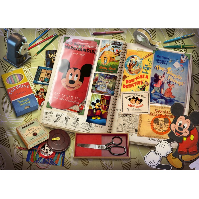 Puzzle Ravensburger-00841 Mickey Mouse Year 1950