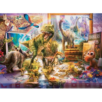 Puzzle  Ravensburger-00863 XXL Pieces - Dinosaurs in the Room