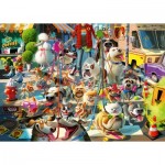 Puzzle  Ravensburger-00876 Der Hundeausführer