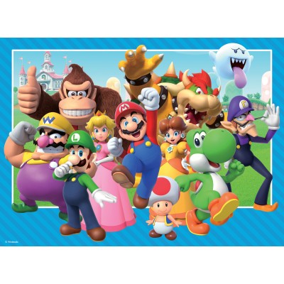 Puzzle  Ravensburger-01074 XXL Pieces - Let's Go! Super Mario