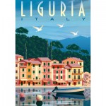 Puzzle  Ravensburger-01233 Postcard Liguria