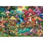 Puzzle  Ravensburger-01258 The Mushroom Village - Aimee Stewart