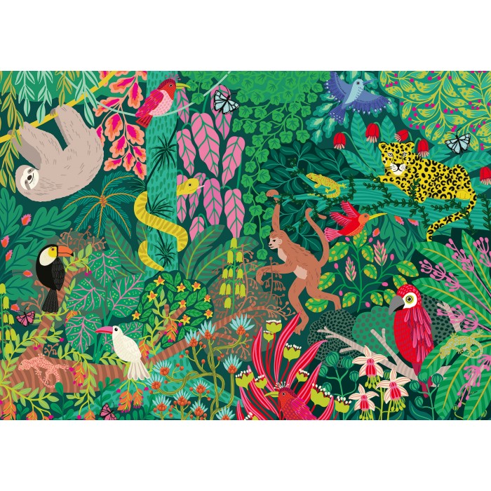 Puzzle Ravensburger-01432 Magischer Regenwald