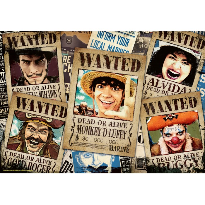 Puzzle Ravensburger-01498 Wanted! - One Piece