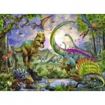 Puzzle  Ravensburger-12718 Königreich der Dinosaurier