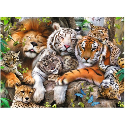 Puzzle  Ravensburger-12721 XXL Pieces - Big Cat Nap