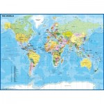 Puzzle  Ravensburger-12890 Pièces XXL - Carte du Monde Enfant