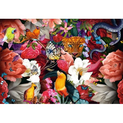  Ravensburger-13309 Puzzle Moment - Tropical Flowers