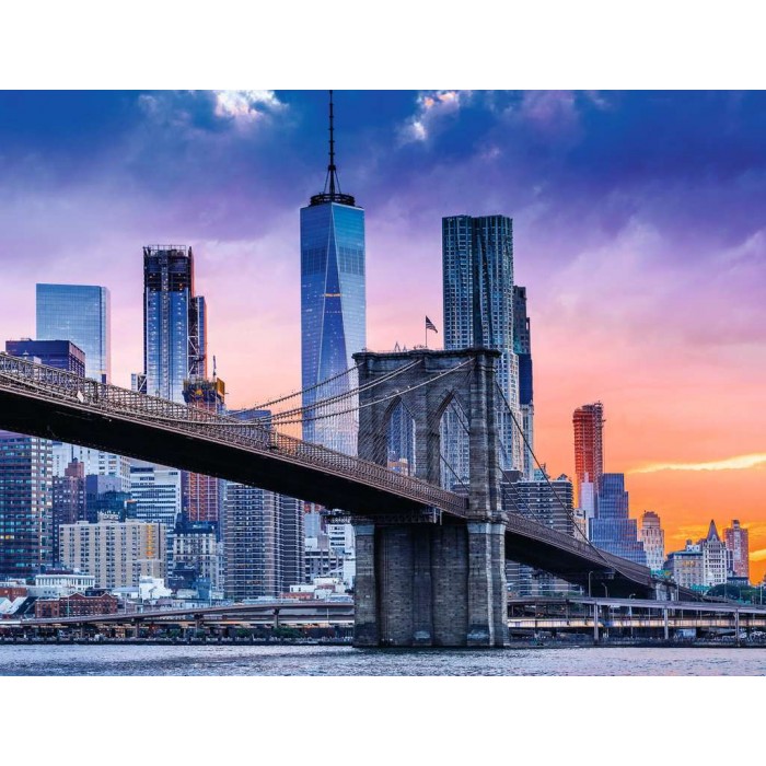Puzzle Ravensburger-16011 Von Brooklyn nach Manhattan
