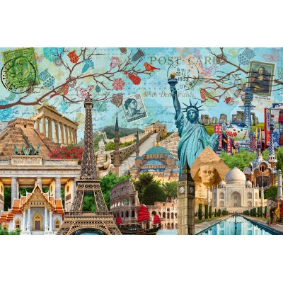 Puzzle  Ravensburger-17118 Big City Collage