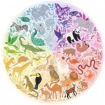 Puzzle  Ravensburger-17172 Circle of Colors - Animaux