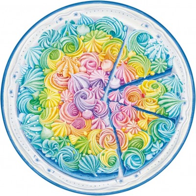 Puzzle  Ravensburger-17349 Circle of Colors - Rainbow Cake