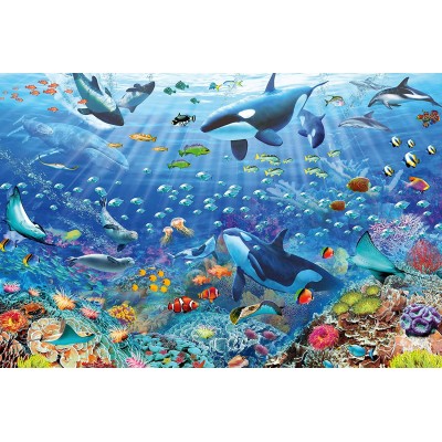 Puzzle  Ravensburger-17444 Colorful Underwater