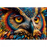 Puzzle  Roovi-81094 Hibou Coloré