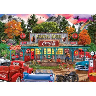 Puzzle  Schmidt-Spiele-57597 Coca Cola - General Store