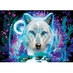 Puzzle  Schmidt-Spiele-58515 Neon Arctic Wolf