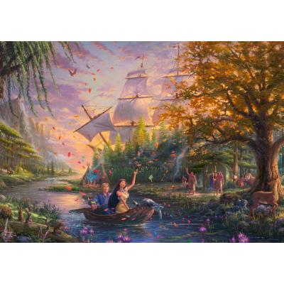 Puzzle  Schmidt-Spiele-59688 Thomas Kinkade - Disney - Pocahontas