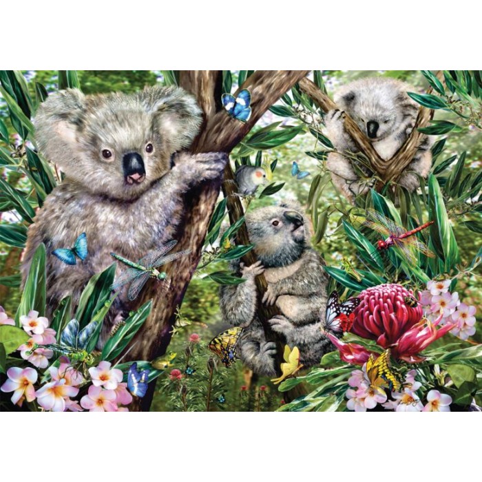 Puzzle Schmidt-Spiele-59706 Cute Koala Family