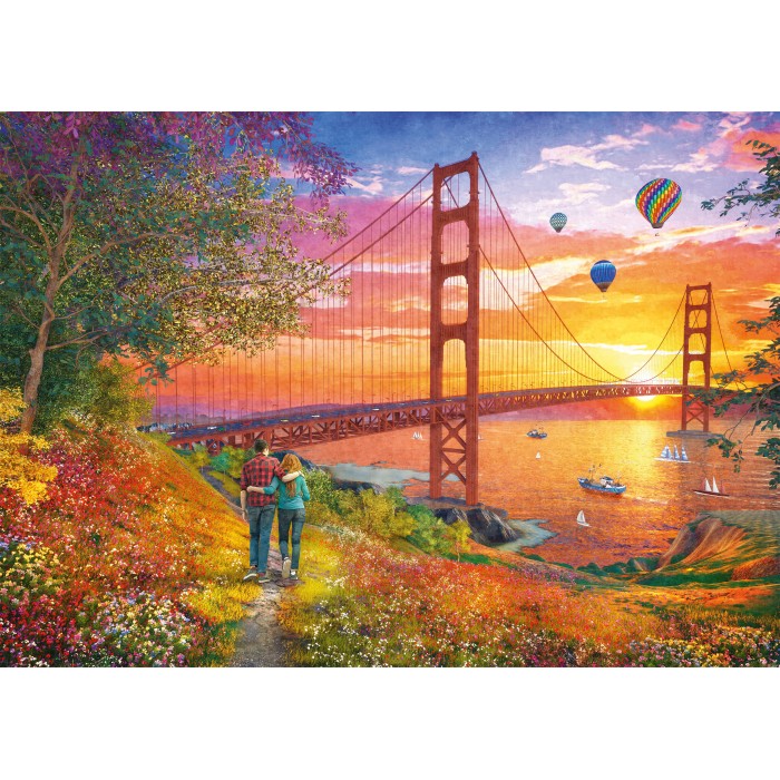 Puzzle Schmidt-Spiele-59773 Walking to the Golden Gate Bridge