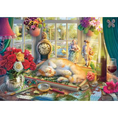  Schmidt-Spiele-59789 Puzzle Time with a Cat